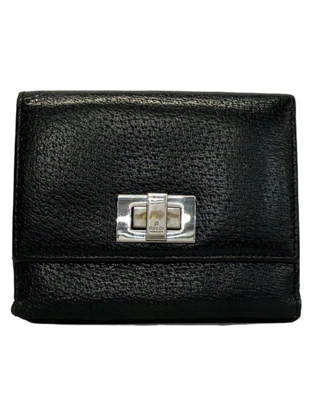 Gucci Snap Wallet Black Leather
